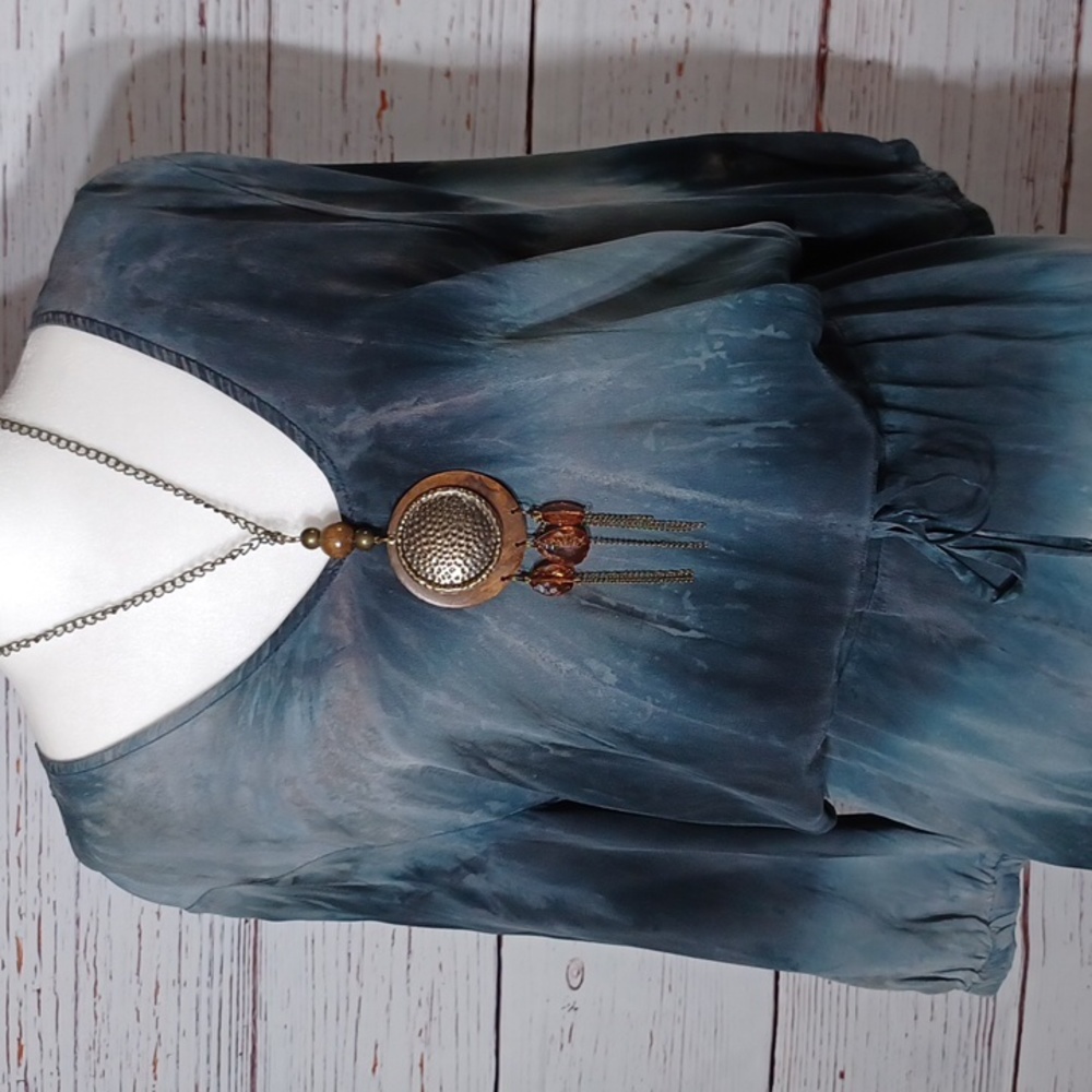 $188 Silk Gypsy 05  Dress S - Picture 2 of 9